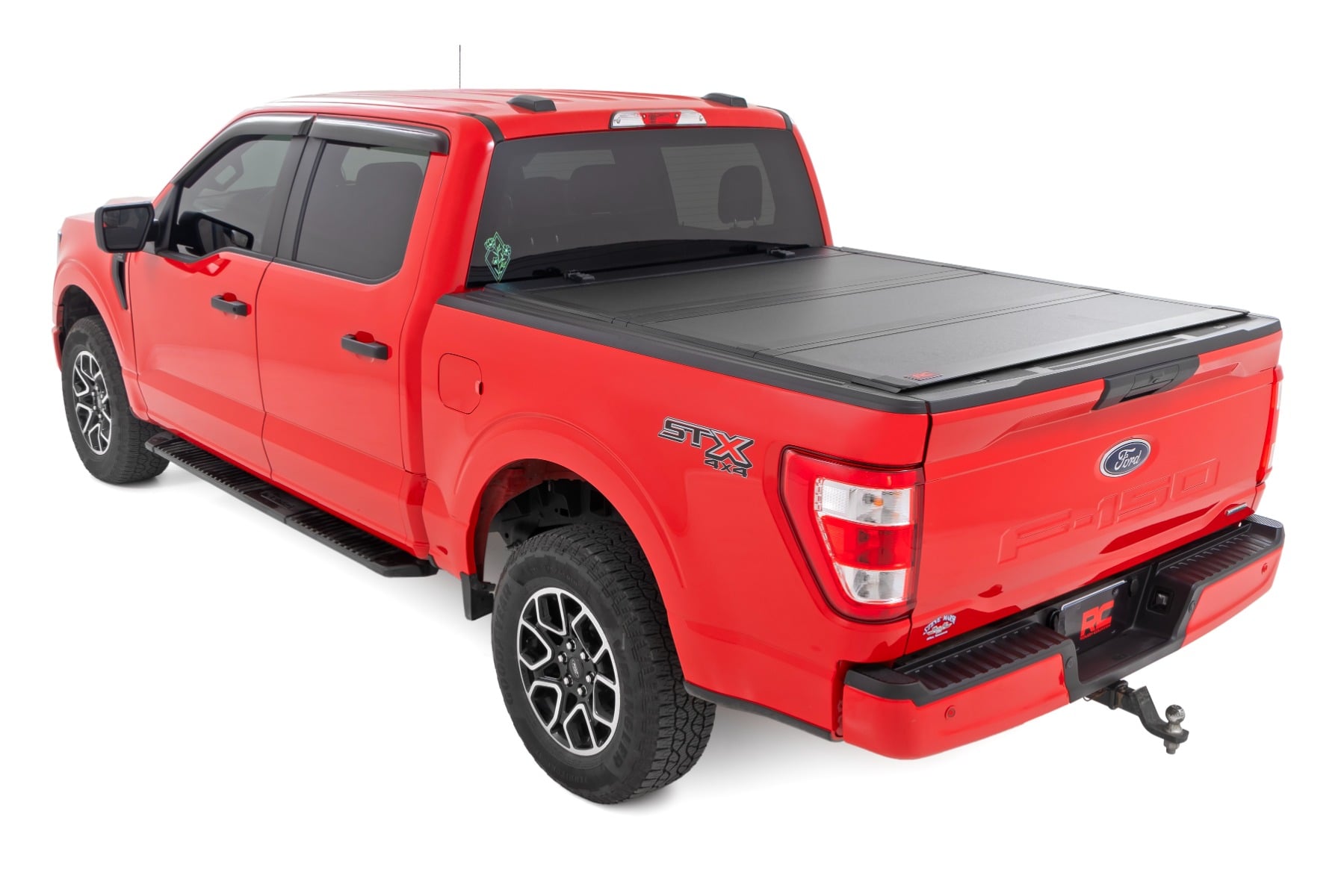 Hard Tri-Fold Flip Up Bed Cover 5 Foot 7 Inch Bed Ford F-150 2WD/4WD (2015-2020) Rough Country