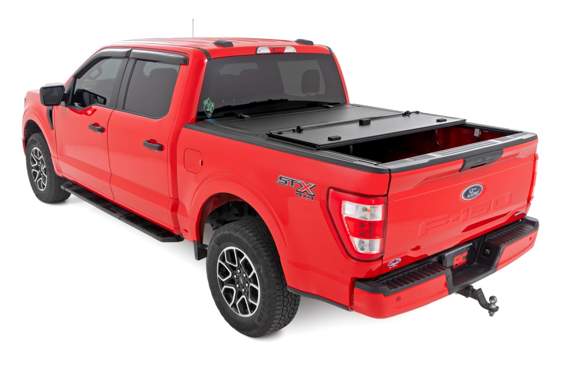 Hard Tri-Fold Flip Up Bed Cover 5 Foot 7 Inch Bed Ford F-150 2WD/4WD (2015-2020) Rough Country