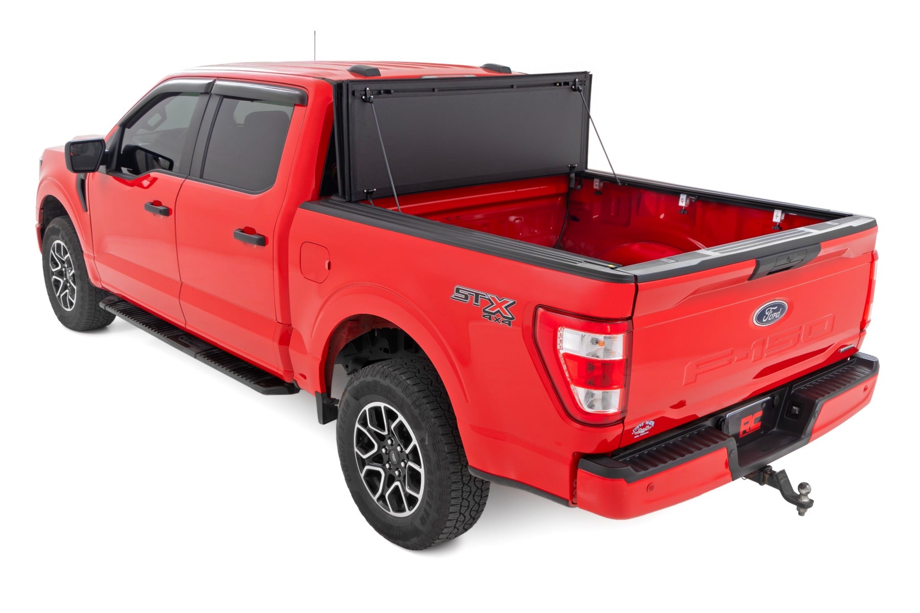 Hard Tri-Fold Flip Up Bed Cover 5 Foot 7 Inch Bed Ford F-150 2WD/4WD (2015-2020) Rough Country