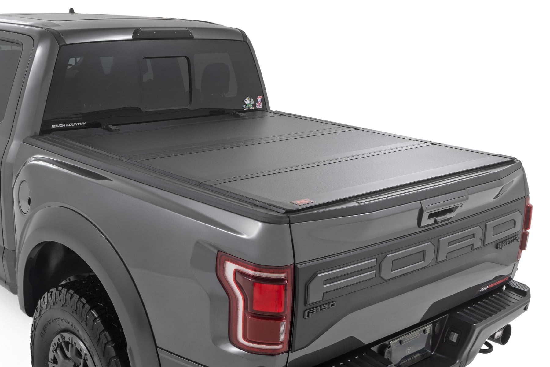 Hard Tri-Fold Flip Up Bed Cover 5 Foot 7 Inch Bed Ford F-150 (21-26)/F-150 Lightning (22-26) Rough Country