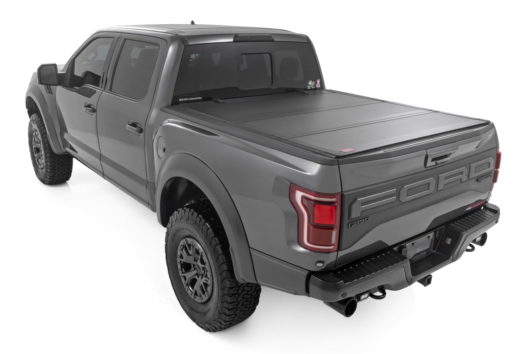 Hard Tri-Fold Flip Up Bed Cover 5 Foot 7 Inch Bed Ford F-150 (21-26)/F-150 Lightning (22-26) Rough Country