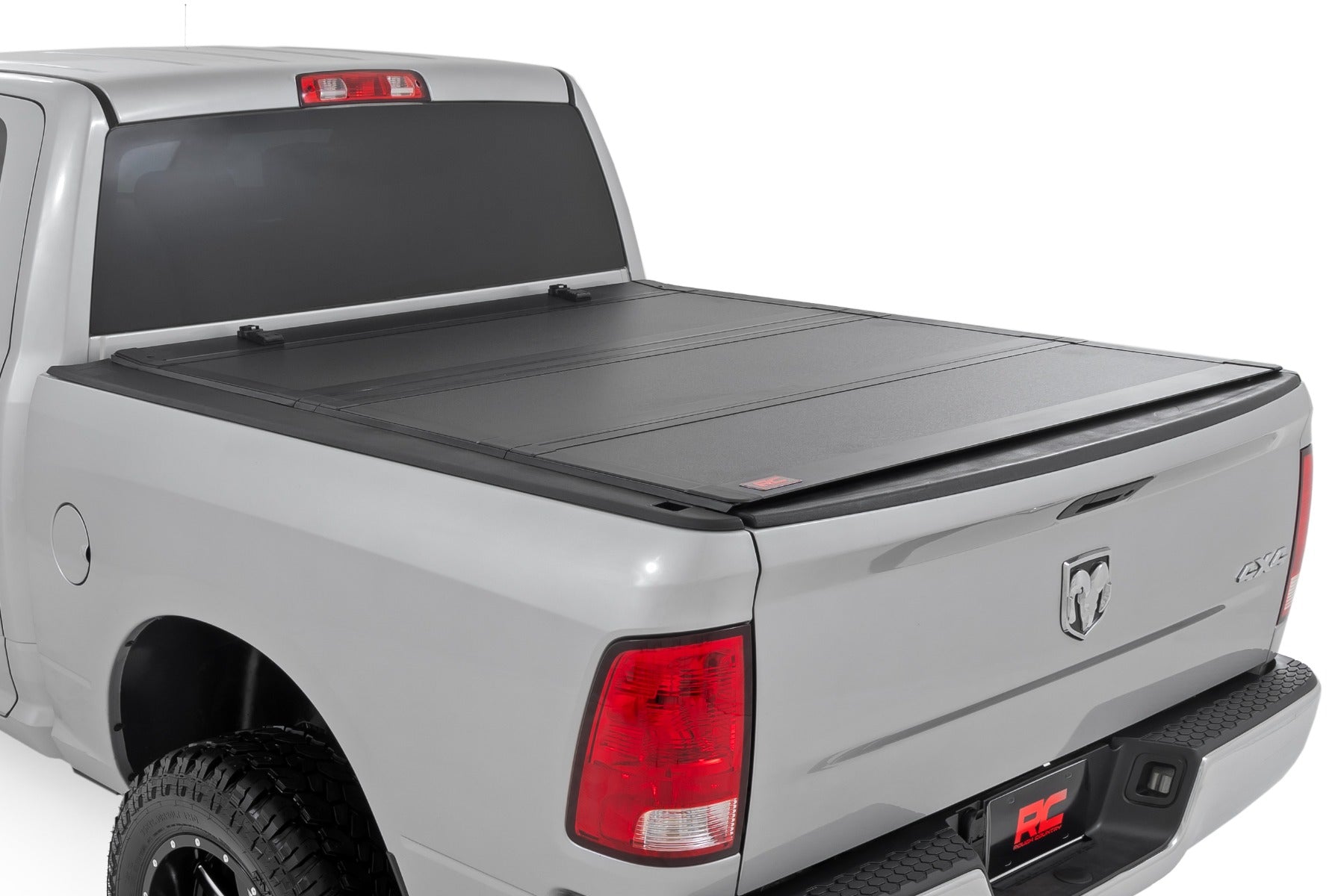 Hard Tri-Fold Flip Up Bed Cover 6 Foot 4 Inch Bed Ram 1500/2500/3500 (10-25 & Classic) Rough Country
