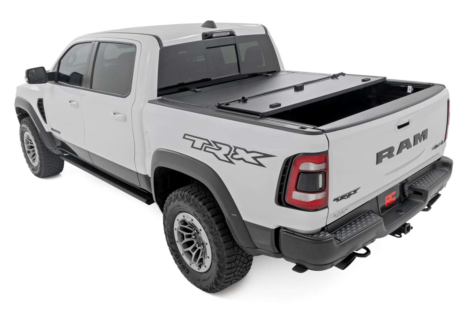 Hard Tri-Fold Flip Up Fold Bed Cover 5 Foot 7 Inch Bed Ram 1500 (19-26)/1500 TRX (21-24) Rough Country