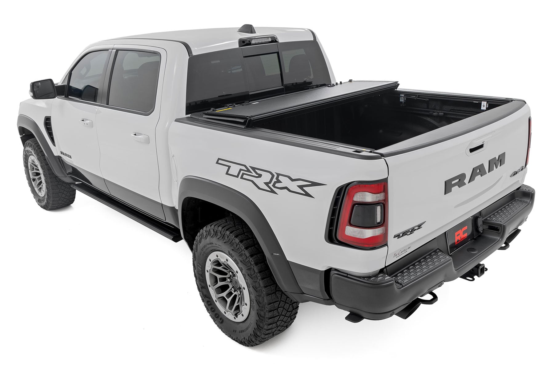 Hard Tri-Fold Flip Up Fold Bed Cover 5 Foot 7 Inch Bed Ram 1500 (19-26)/1500 TRX (21-24) Rough Country