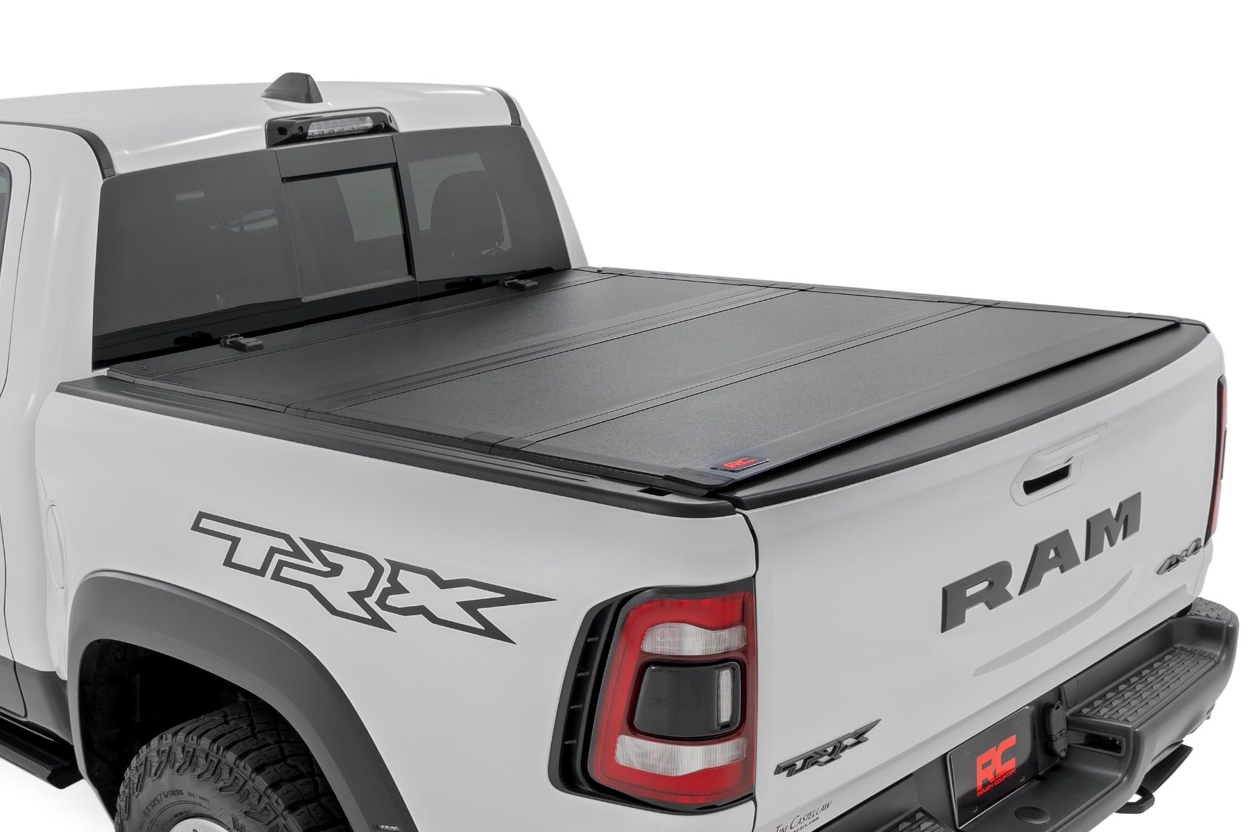 Hard Tri-Fold Flip Up Bed Cover 6 Foot 4 Inch Ram 1500 (19-26)/1500 TRX (21-24) Rough Country