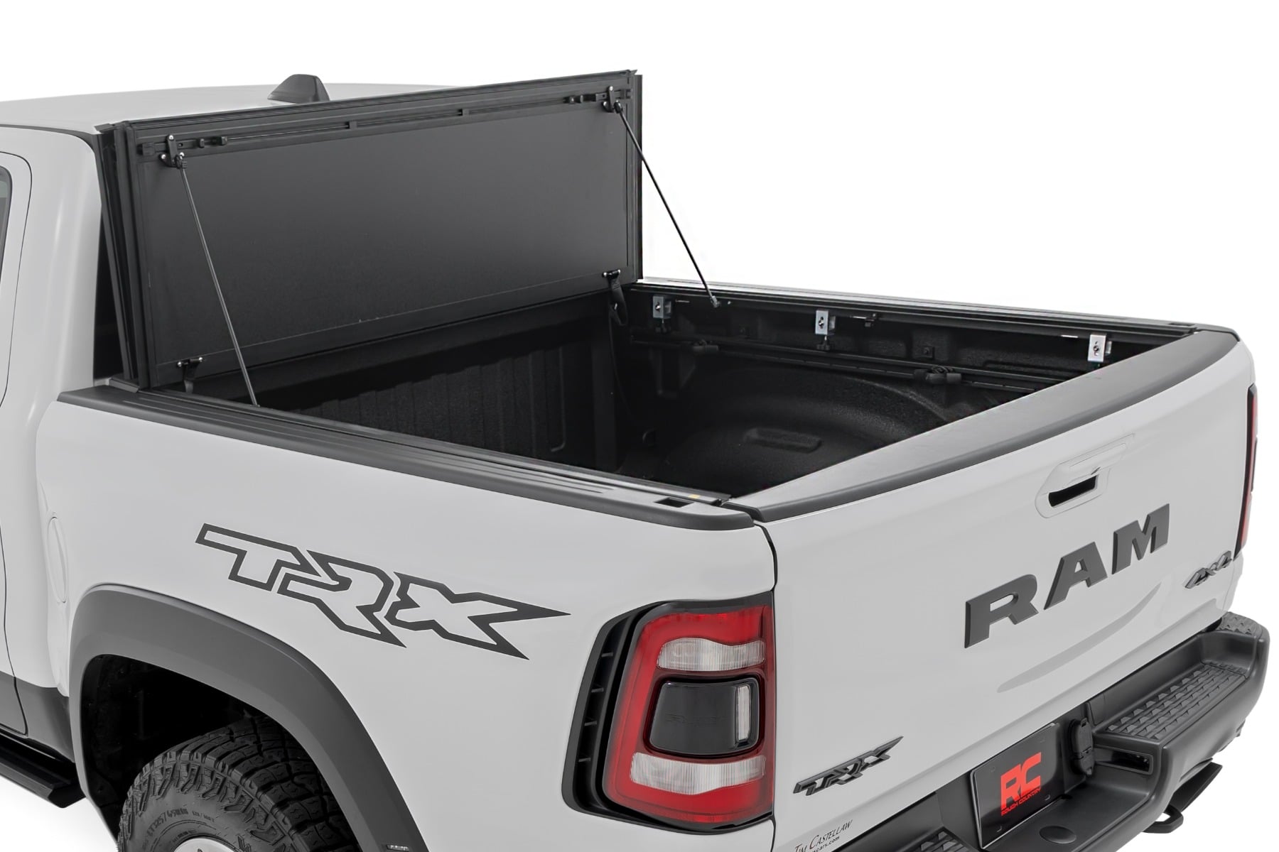 Hard Tri-Fold Flip Up Bed Cover 6 Foot 4 Inch Ram 1500 (19-26)/1500 TRX (21-24) Rough Country