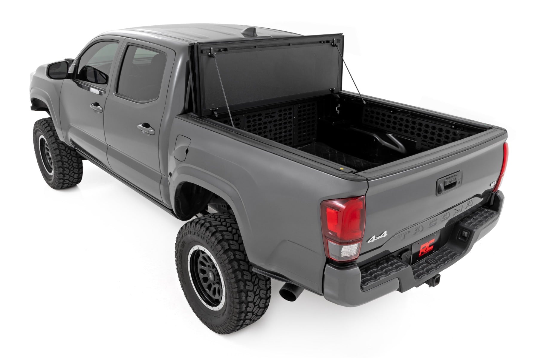 Hard Tri-Fold Flip Up Bed Cover 5 Foot Bed Toyota Tacoma 2WD/4WD (2005-2015) Rough Country