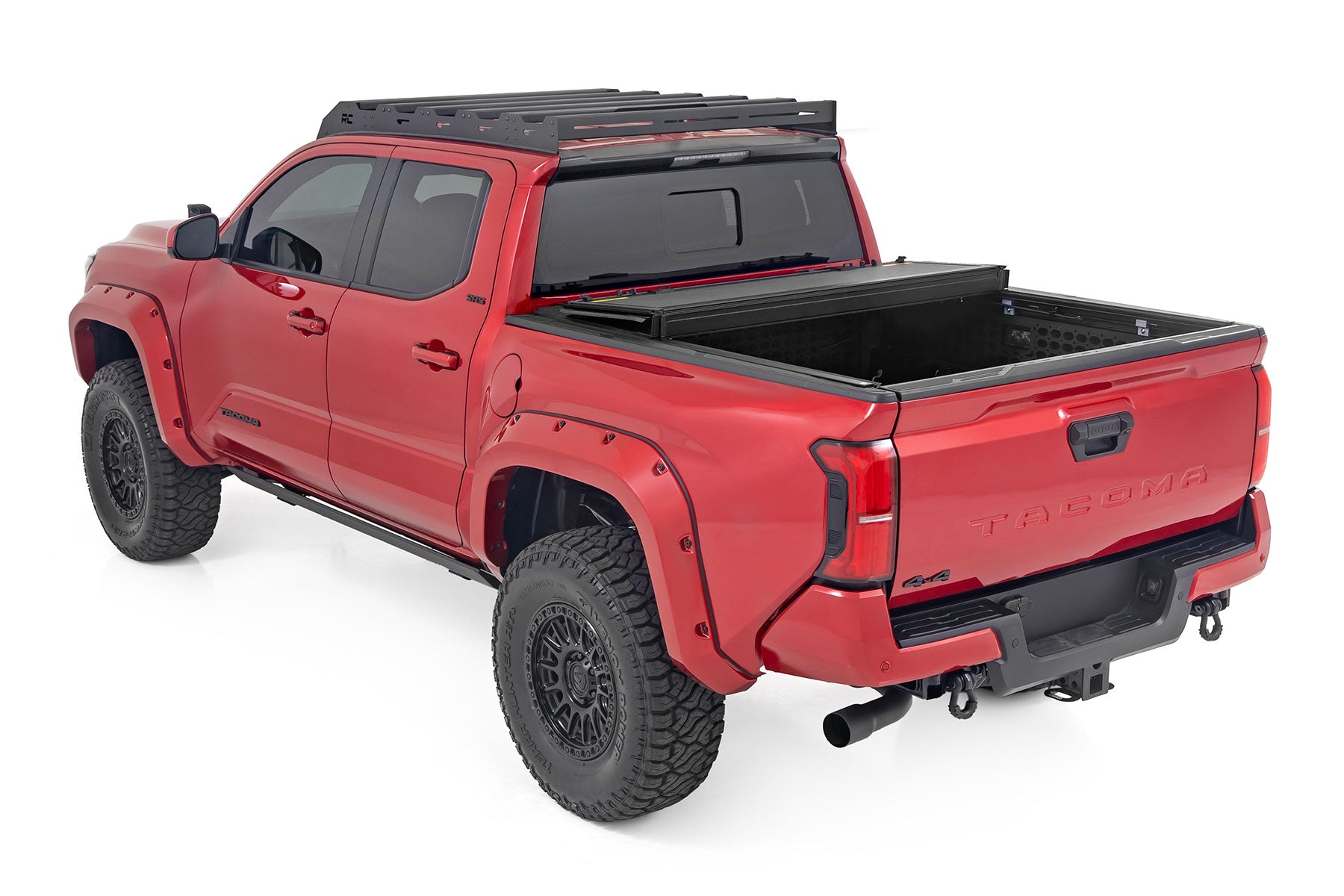 Hard Tri-Fold Flip Up Bed Cover 5 Foot Bed Toyota Tacoma 2WD/4WD (2024-2026) Rough Country