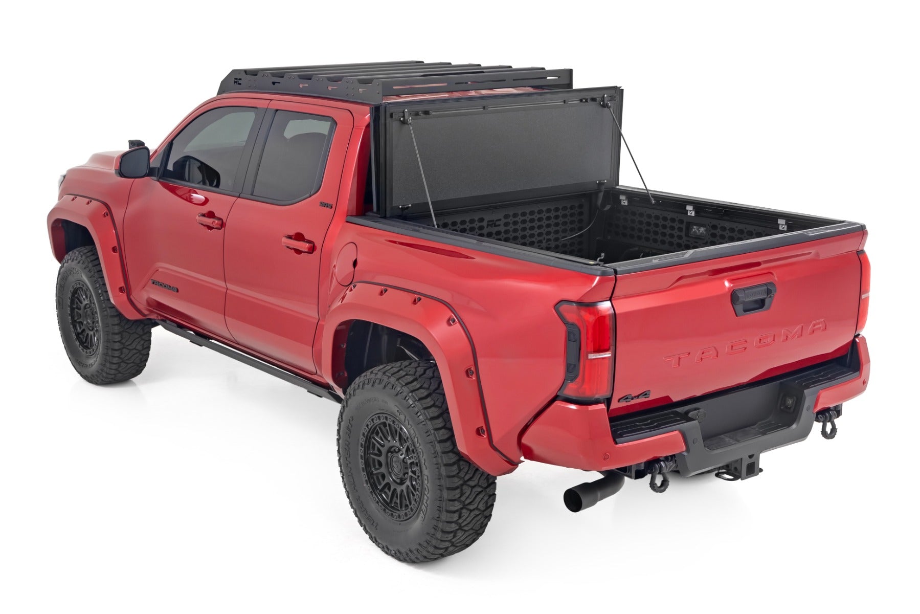 Hard Tri-Fold Flip Up Bed Cover 5 Foot Bed Toyota Tacoma 2WD/4WD (2024-2026) Rough Country