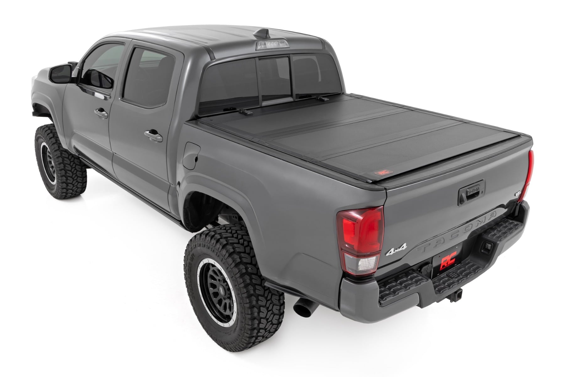 Hard Tri-Fold Flip Up Bed Cover 6 Foot Bed Toyota Tacoma 2WD/4WD (2005-2015) Rough Country