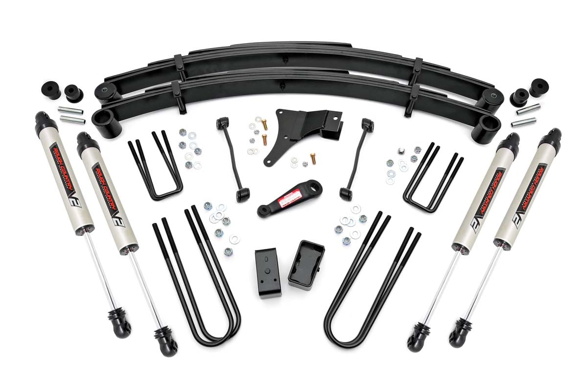 4 Inch Lift Kit Rear Blocks V2 Ford F-250/F-350 Super Duty 4WD (1999) Rough Country