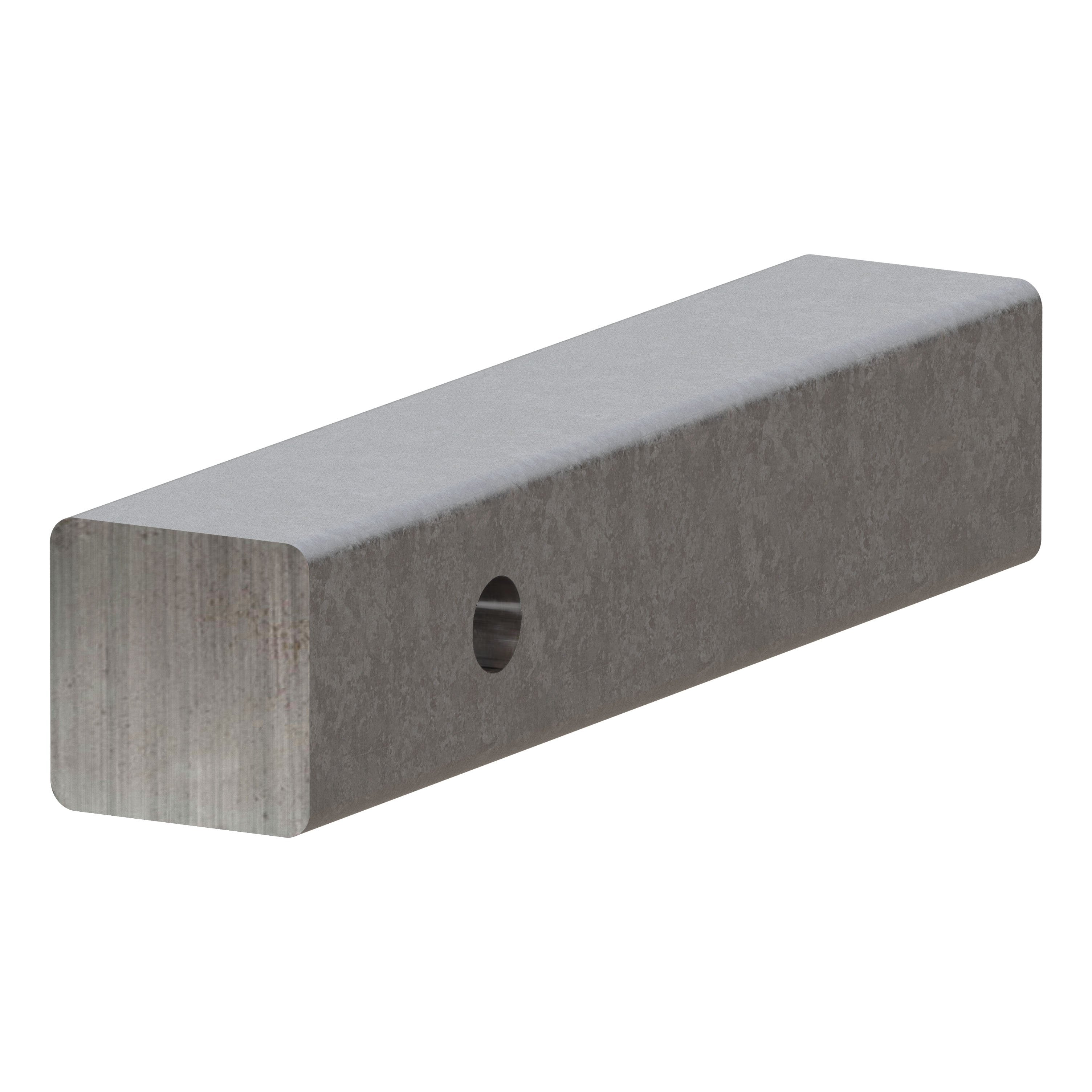 CURT 2-Inch x 10-Inch Weld-On Raw Steel Trailer Hitch Bar Shank Model 49529