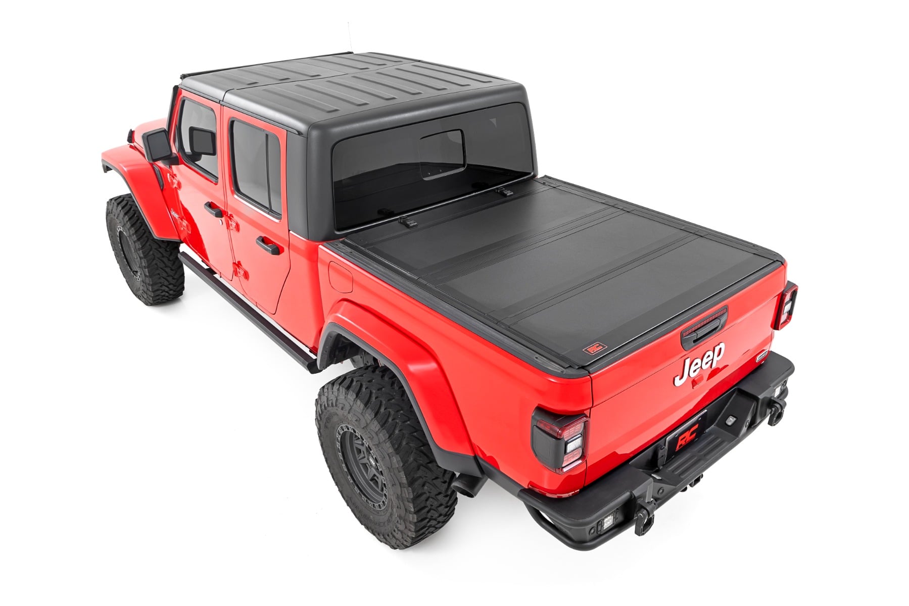 Hard Tri-Fold Flip Up Bed Cover 5 Foot Bed Jeep Gladiator JT 4WD (2020-2025) Rough Country