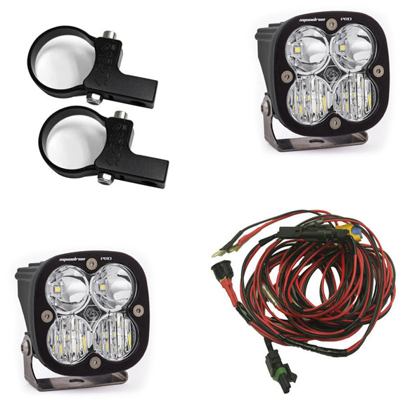 LED Light Pods Kit W/Horiz Mounts Harness Squadron Pro Baja Designs