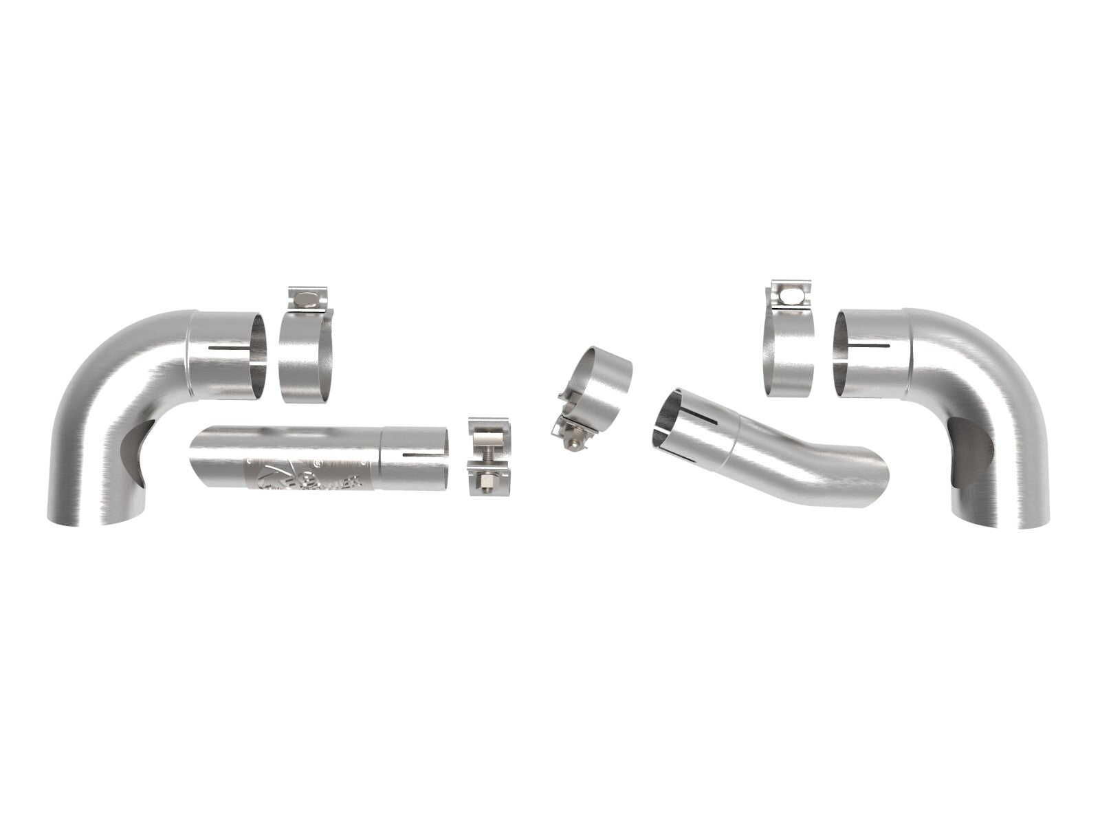 Mach Force-Xp 304 Stainless Steel OE Replacement Exhaust Tips Brushed Jeep Wrangler 392 21-26 V8-6.4L aFe Power