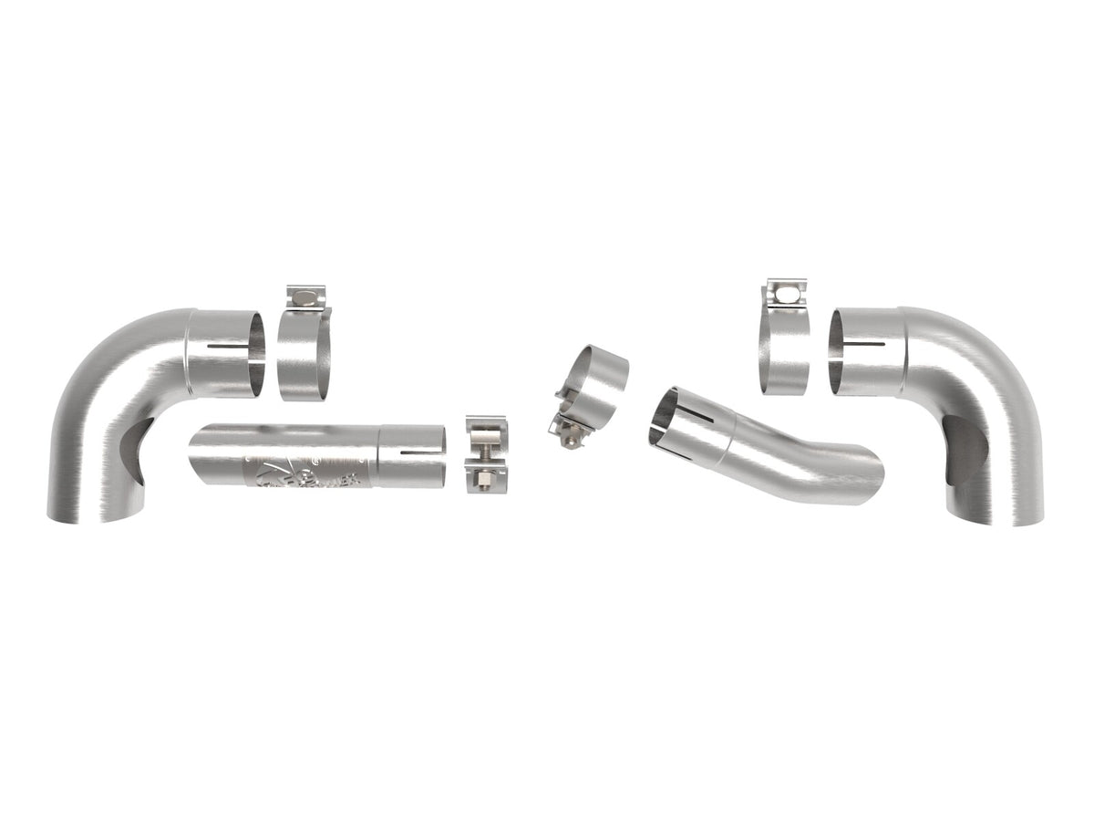 Mach Force-Xp 304 Stainless Steel OE Replacement Exhaust Tips Brushed Jeep Wrangler 392 21-26 V8-6.4L aFe Power