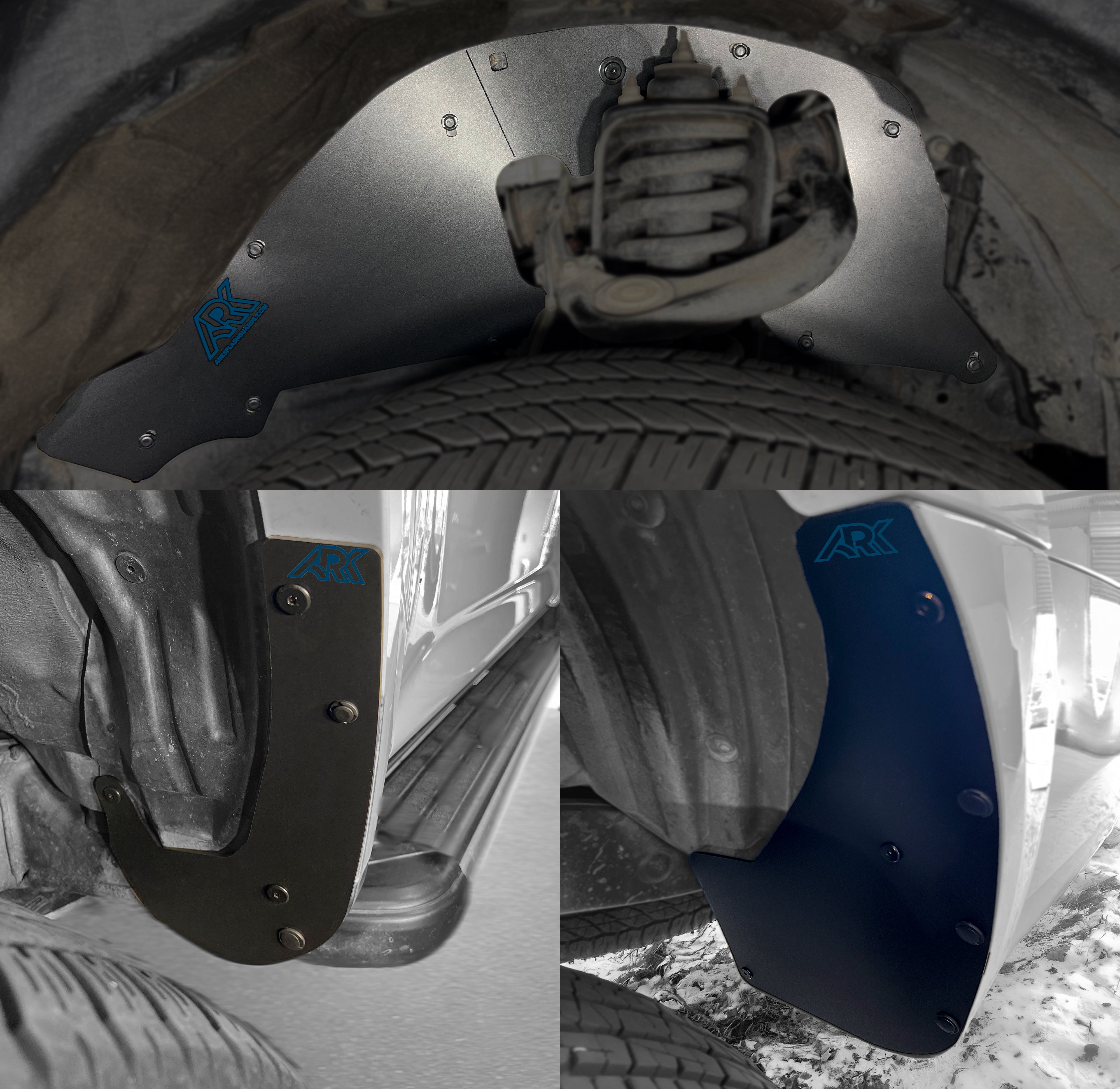 TriXpoly splash guards for 2010-2024 Toyota 4Runner, featuring durable mud flaps and micro deletes for enhanced protection.