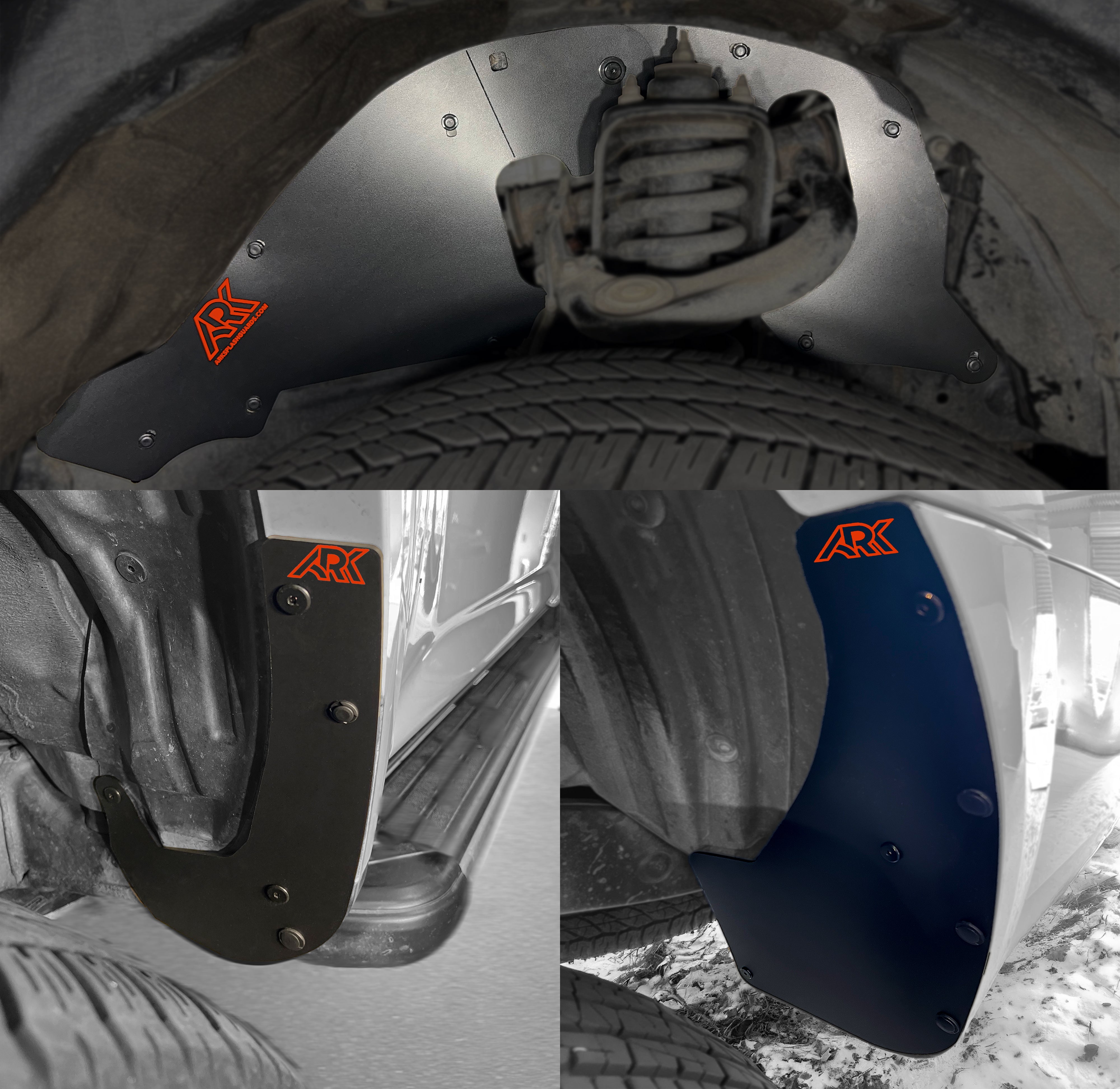 TriXpoly splash guards for 2010-2024 Toyota 4Runner, featuring durable mud flaps and micro deletes for enhanced protection.