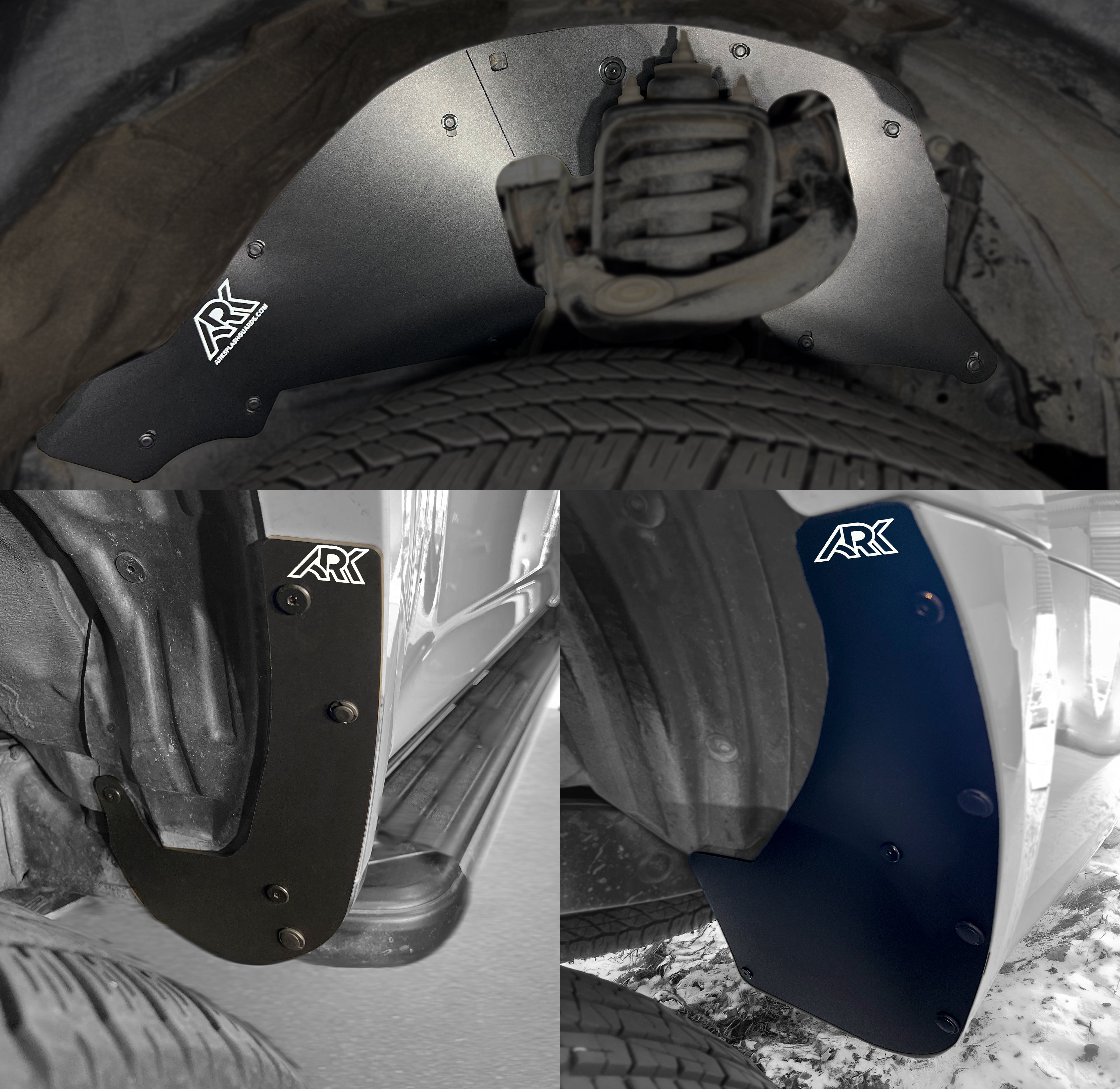 Durable mud flaps for 2010-2024 Toyota 4Runner, designed to protect tires and enhance offroad performance.