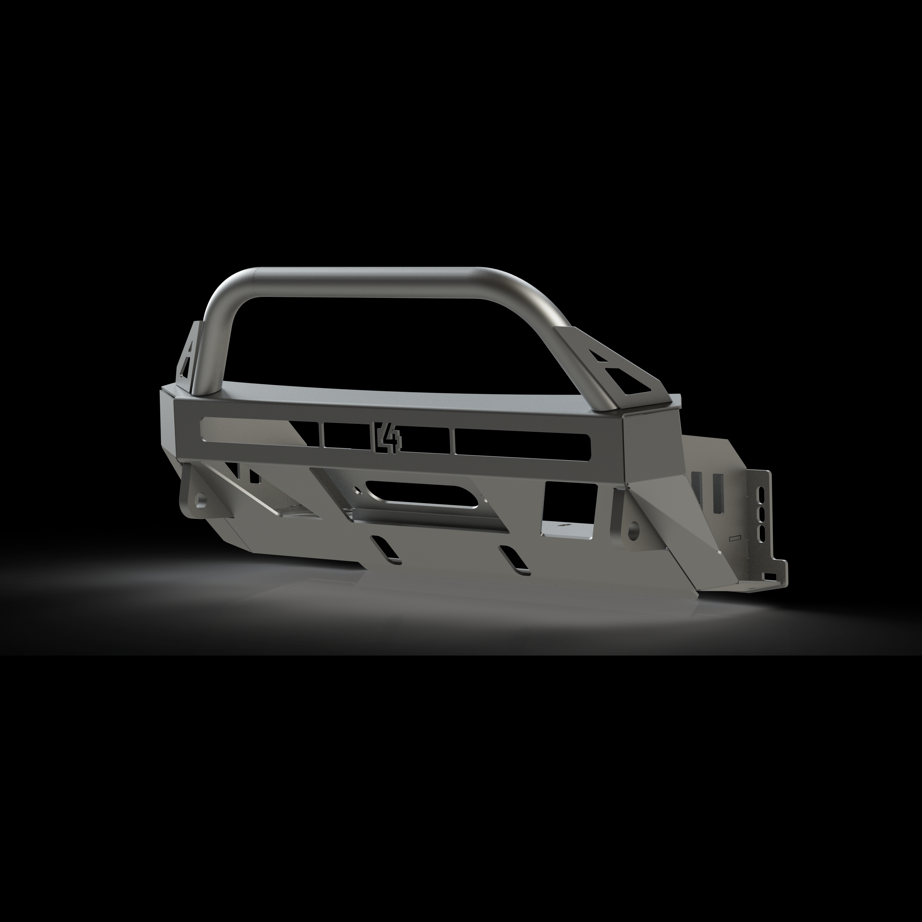 4Runner Lo-Pro winch bumper designed for 5th Gen models from 2014 to 2024, featuring a sleek, durable design.