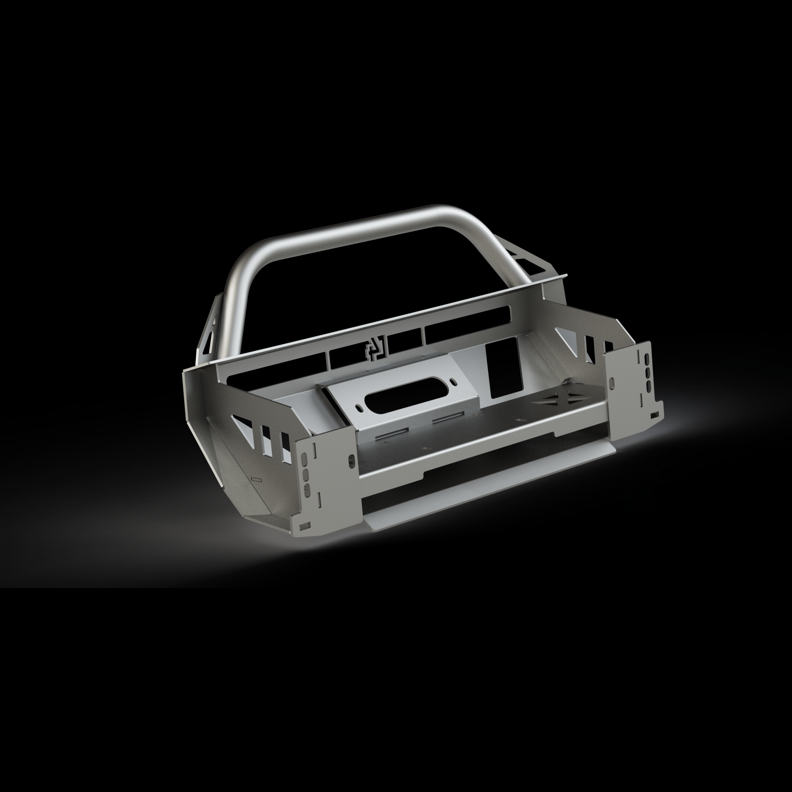 Lo-Pro winch bumper for 2014-2024 5th Gen 4Runner, designed for durability and off-road performance.