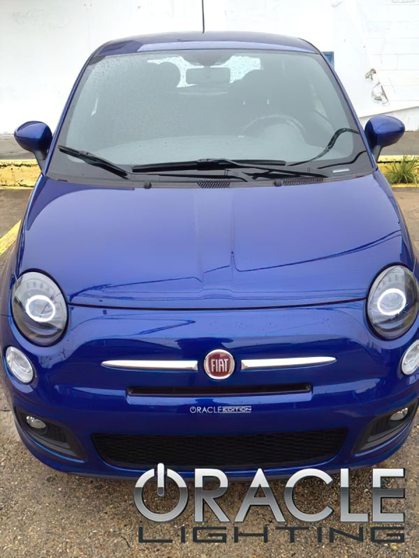 Oracle Fiat 500 12-17 Halo Kit - ColorSHIFT w/ Simple Controller