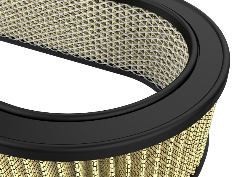 Custom air filter with expanded metal, measuring 18-1/8 inches long, 7-1/4 inches wide, and 4 inches high.