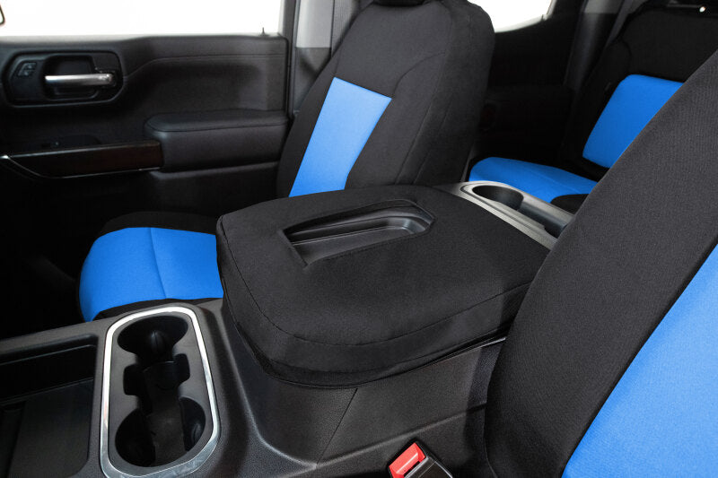 Covercraft 23-24 Chevrolet Silverado PrecisionFitFront Row Seat Covers - Blue/Blk