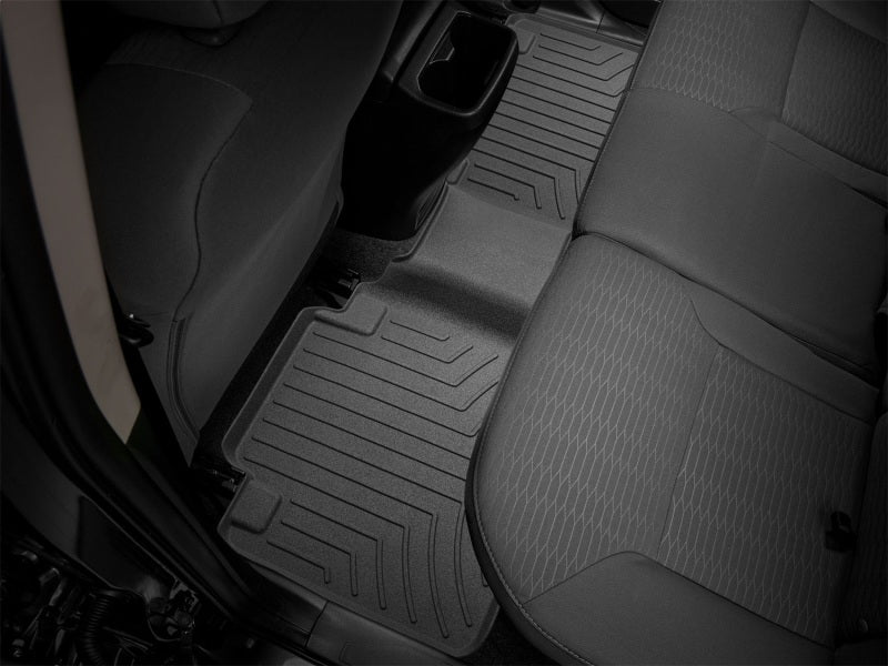 WeatherTech 18-20 Toyota Tacoma Double Cab Rear FloorLiner - Black