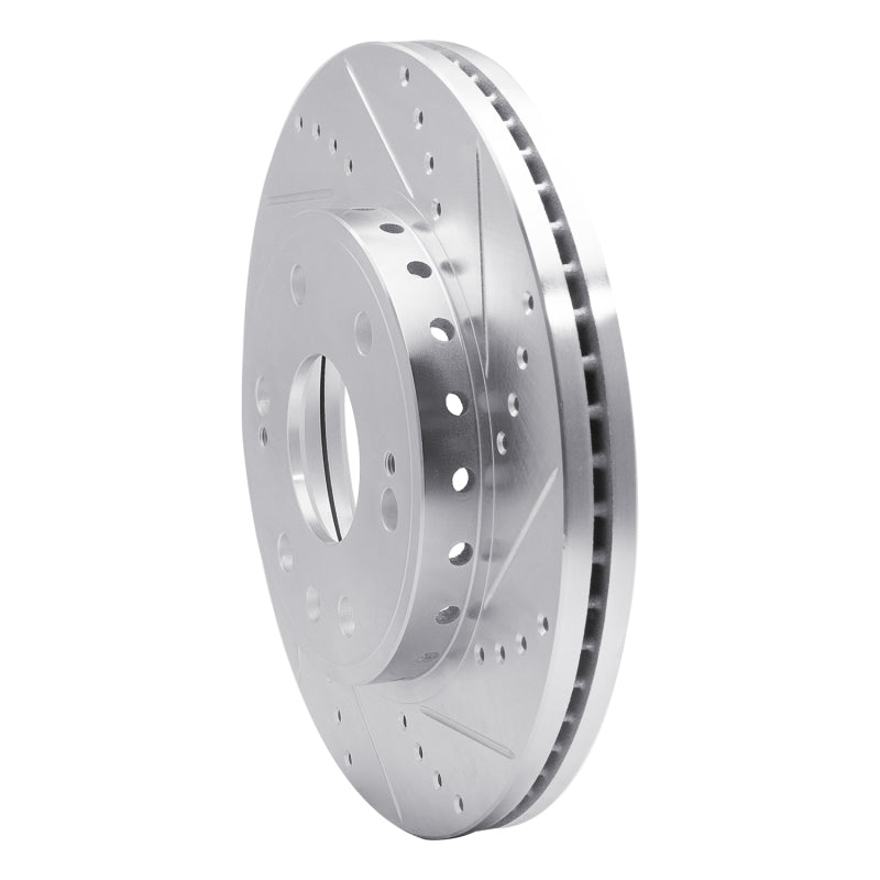 R1 09-20 Chevrolet TAHOE Front Right Drilled & Slotted Silver Brake Rotor