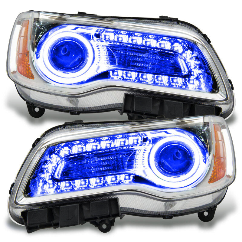 Oracle 11-14 Chrysler 300C SMD HL - Chrome - NON HID - ColorSHIFT