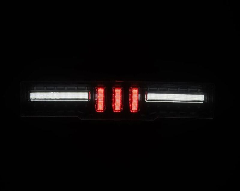 AlphaRex NOVA-Series prismatic LED fourth brake light for 21-24 Toyota GR86 and Subaru BRZ in black smoke finish.