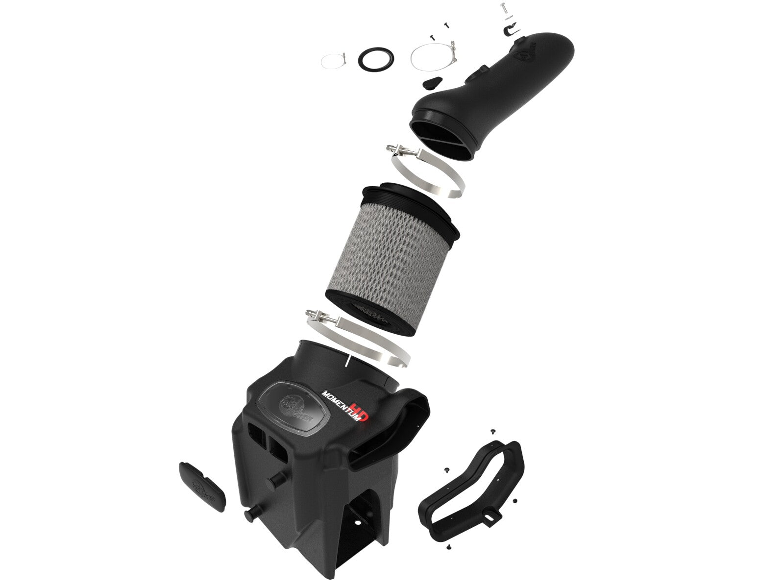 Momentum HD Cold Air Intake System w/ Pro Dry S Filter Ford Diesel Trucks 20-26 V8-6.7L (td) aFe Power