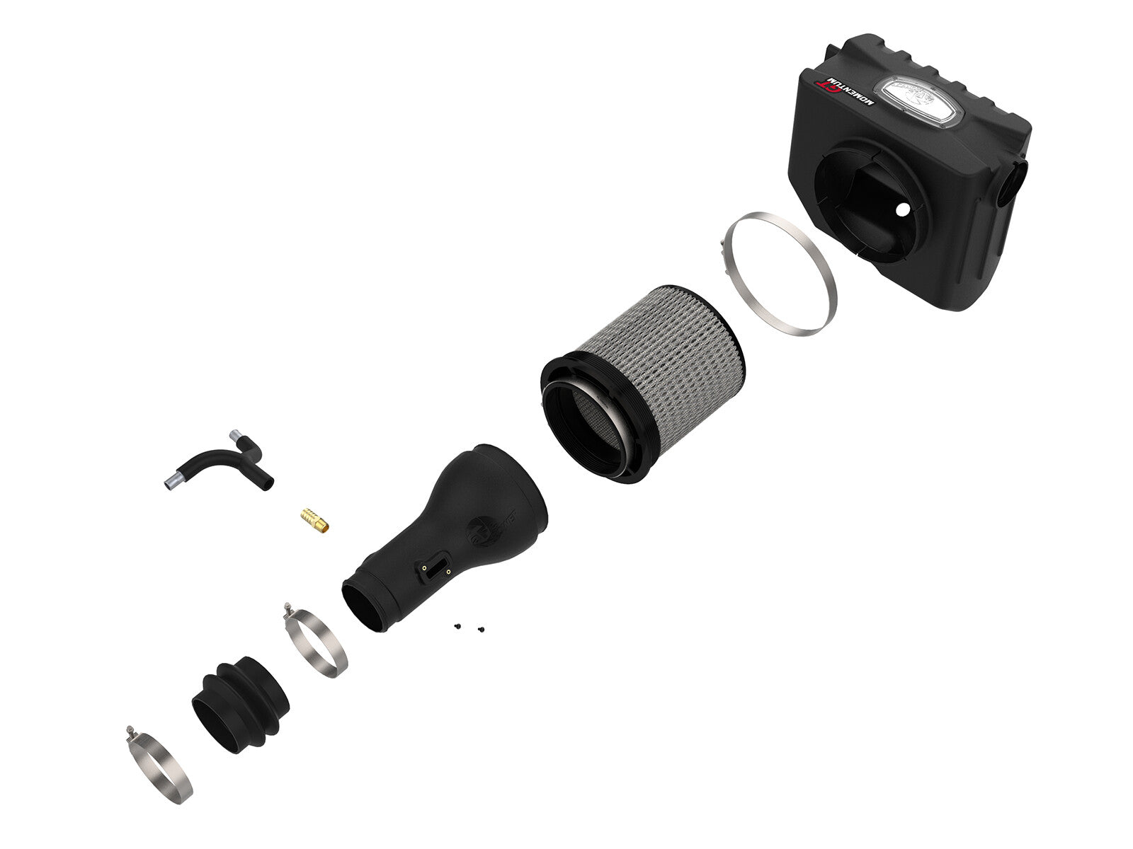 Momentum HD Cold Air Intake System w/ Pro Dry S Filter Nissan Titan Xd 16-24 V8-5.6L aFe Power