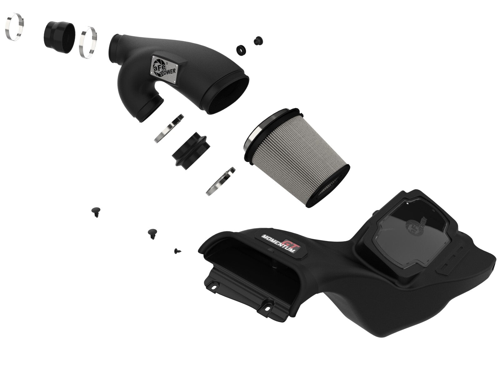 Momentum GT Cold Air Intake System w/ Pro Dry S Filter Ford F-150 21-26 V6-3.5L (tt) aFe Power