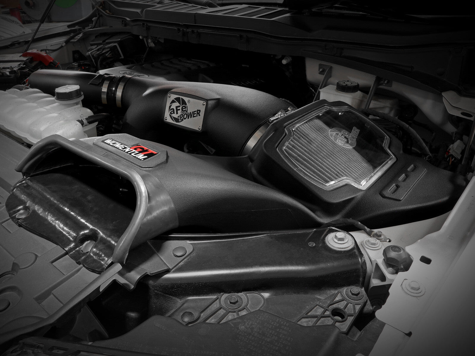 Momentum GT Cold Air Intake System w/ Pro Dry S Filter Ford F-150 21-26 V6-3.5L (tt) aFe Power