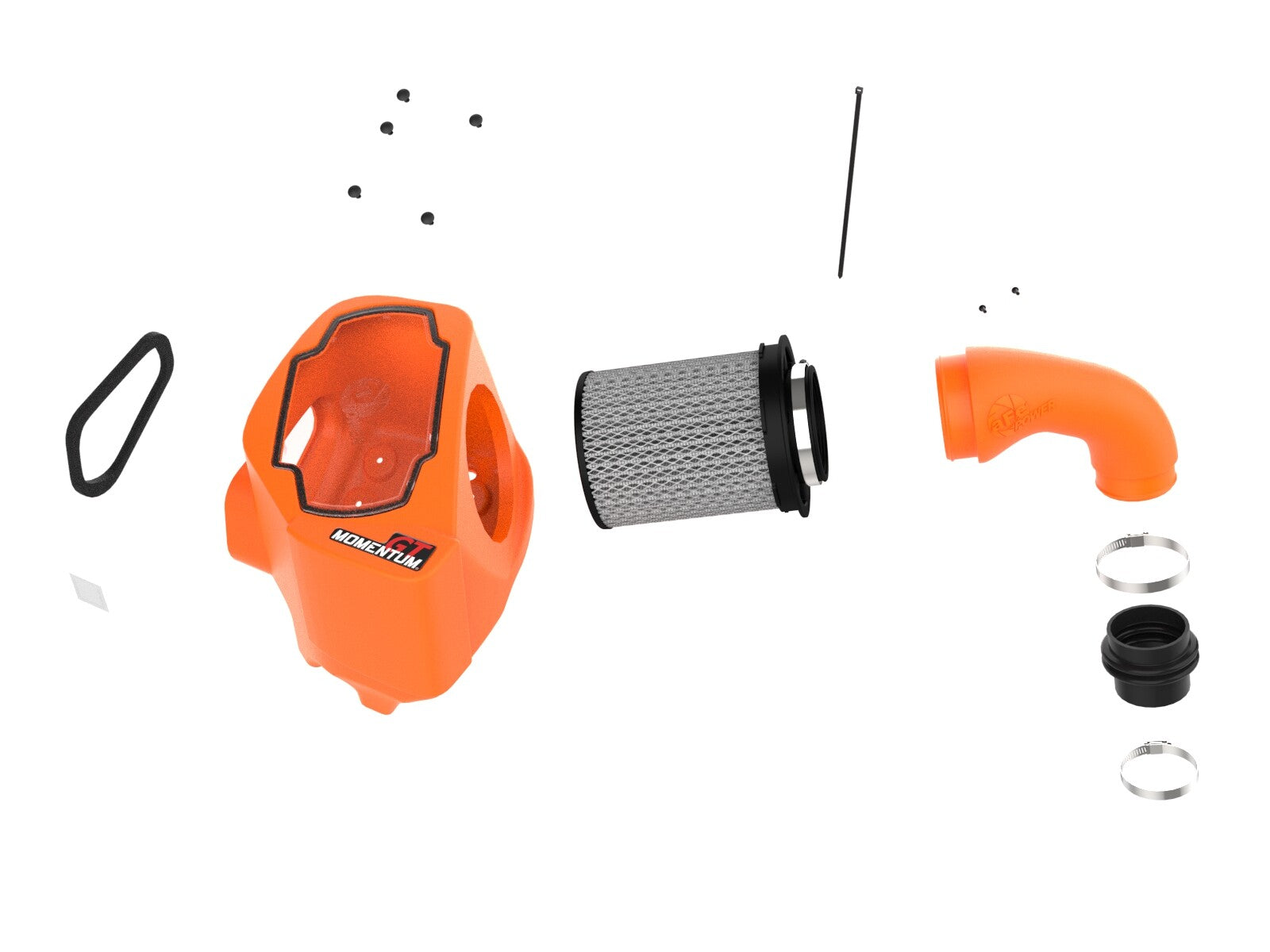 Momentum GT Cold Air Intake System Orange w/ Pro Dry S Filter Toyota Land Cruiser (J250) 24-26 L4-2.4L (t) aFe Power