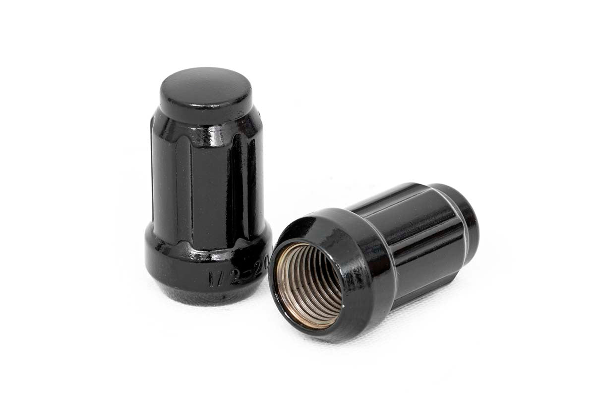 1/2x20 Lug Nut Set of 24 Black Rough Country