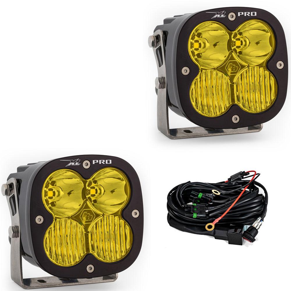 LED Light Pods Amber Lens Pair XL Pro Series Baja Designs