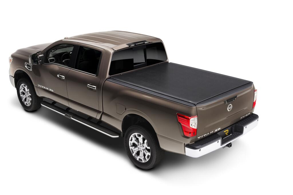 Lo Pro Tonneau Cover Black 2016-2020 Nissan Titan 8 Foot 2 Inch Bed Truxedo