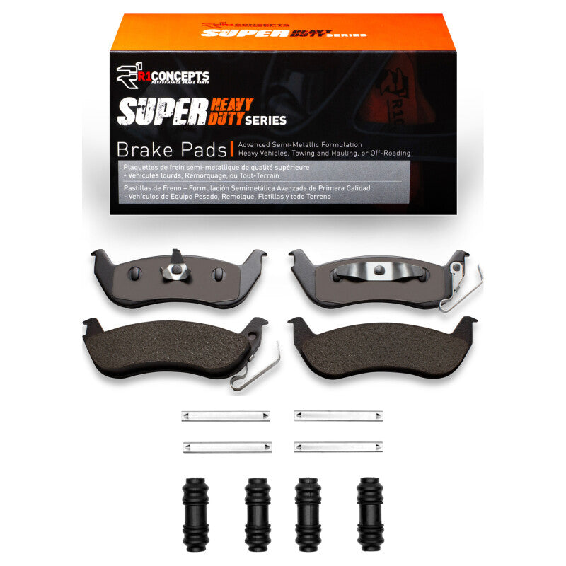 R1 03-11 Ford Ranger (USA/Canada) Rear Super Duty Pads & Hardware Kit