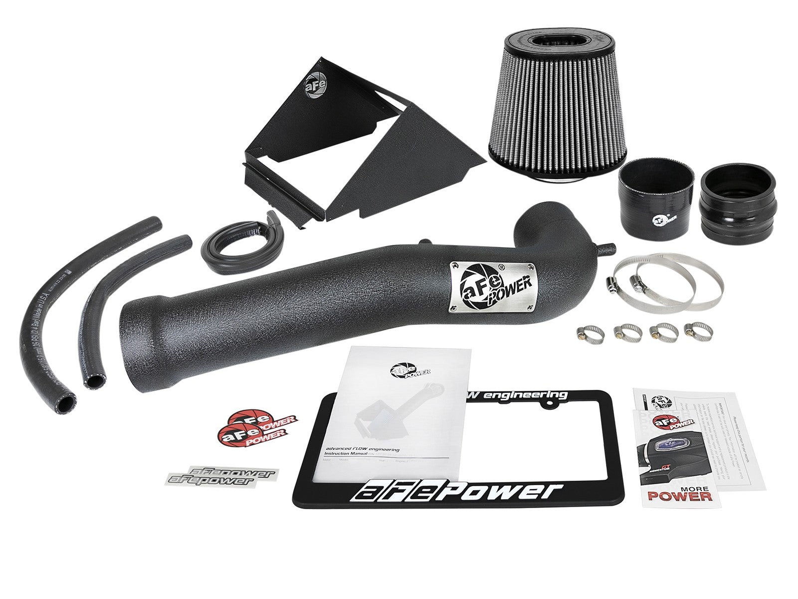 Rapid Induction Cold Air Intake System w/ Pro Dry S Filter GM Silverado/Sierra 1500 14-19/Tahoe/Suburban/Yukon/XL/Escalade 15-20 V8-5.3L/6.2L aFe Power
