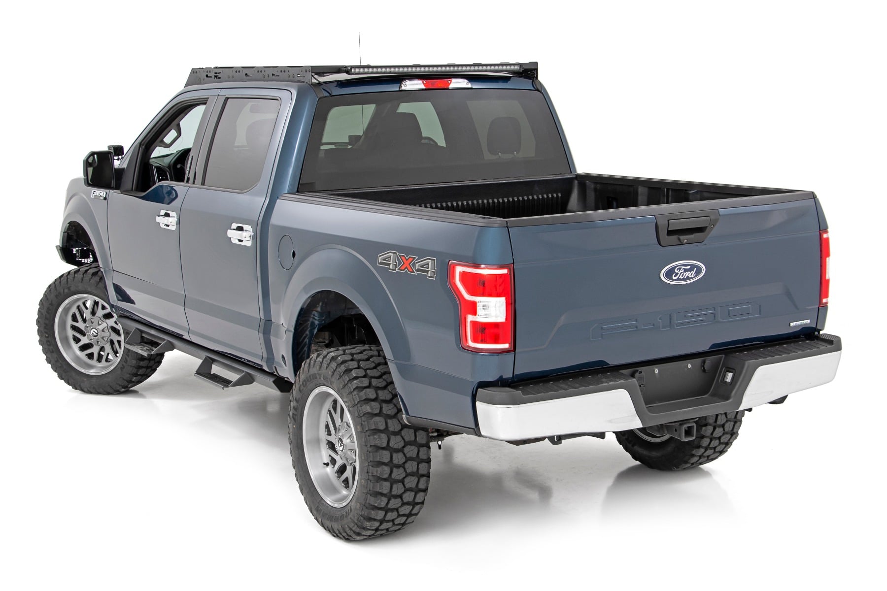 Roof Rack FR 40 Inch Single Row Black LED Ford F-150 2WD/4WD (2015-2018) Rough Country