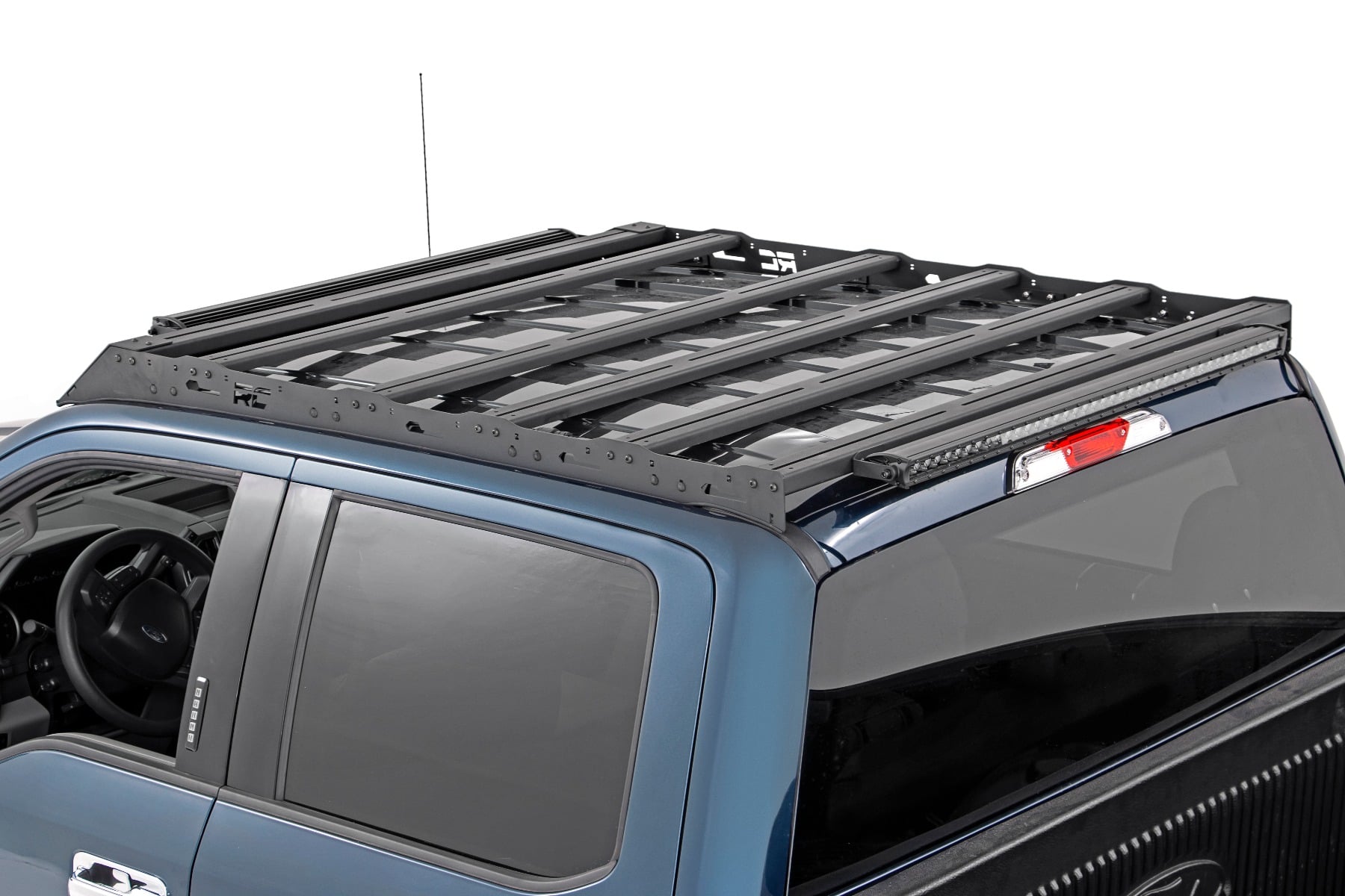 Roof Rack FR 40 Inch Single Row Black LED Ford F-150 2WD/4WD (2015-2018) Rough Country