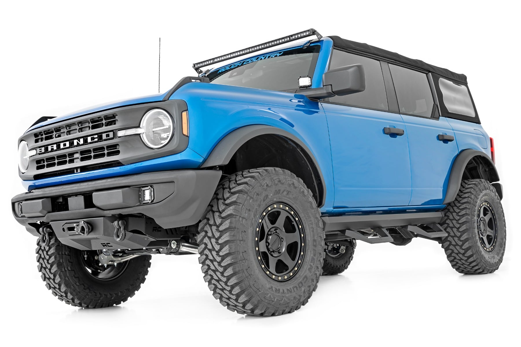 SRX2 Adjustable Aluminum Step Ford Bronco 4WD (2021-2025) Rough Country