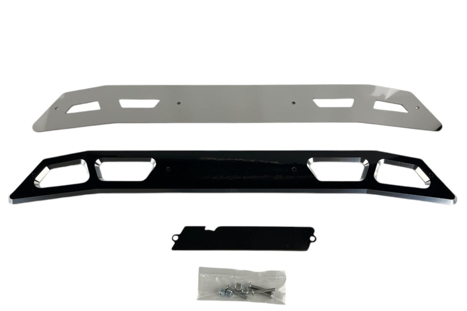 McGaughy's Billet Face Plate fits 4 Inch Crossmember 2020-2026 Silverado/Sierra 2500/3500 Black