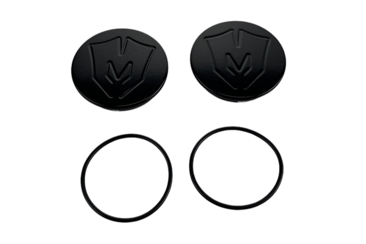 McGaughy's Billet Ball Joint Caps Black Fits Upper Arms 2007-2026 Silverado/Sierra 1500 2011-2026 Silverado/Sierra 2500/3500