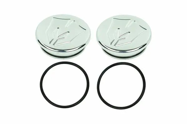 Billet Ball Joint Caps Polished Fits Upper Arms 2007-2026 Silverado/Sierra 1500 2011-2026 Silverado/Sierra 2500/3500
