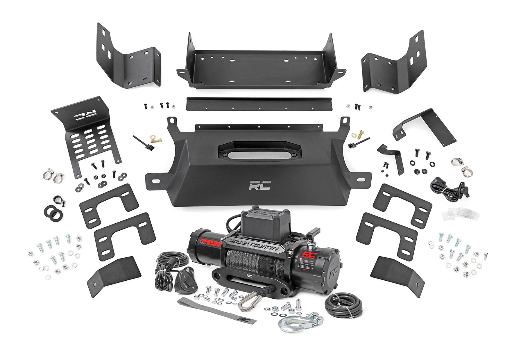 Hidden Winch Mount 9500S Ford Bronco 4WD (2021-2025) Rough Country