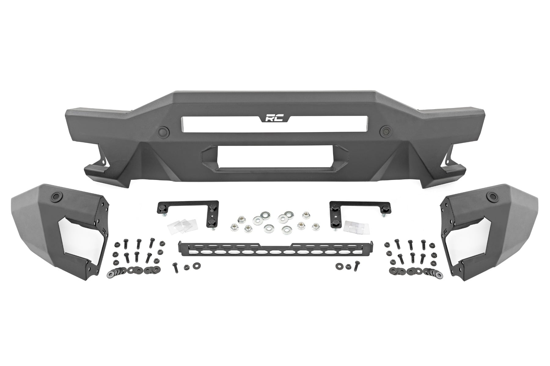 Front Bumper Modular Full Wings Flood Fog Ford Bronco 4WD (21-25) Rough Country